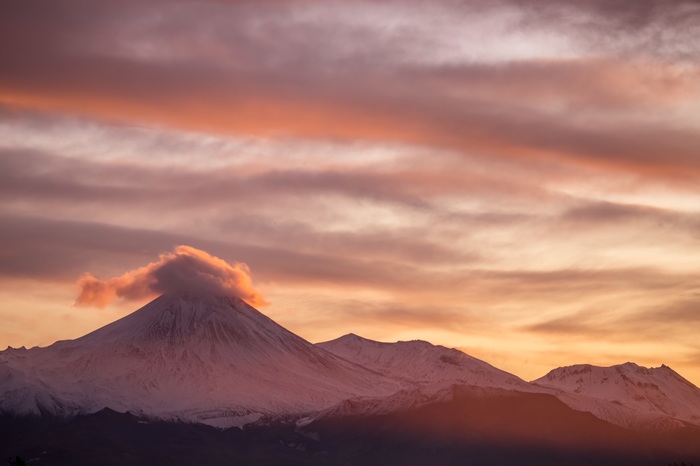 One morning... - My, The photo, Canon, Kamchatka, Volcano, Volcanoes of Kamchatka