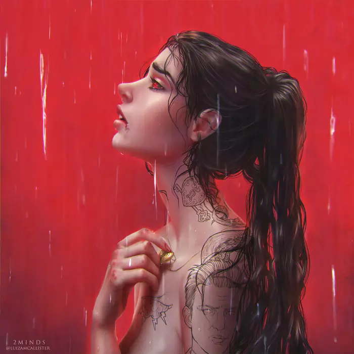 Rain - Art, Drawing, Girls, Rain, 2minds Studio