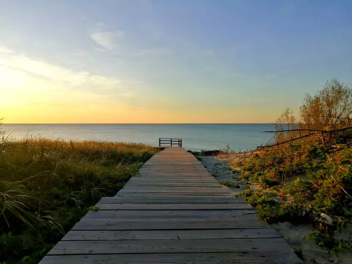 Дорога к солнцу - Моё, Осень, Море, Закат