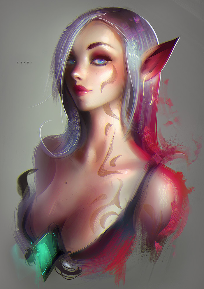 Elf Portrait DeviantArt, , , , Nixri