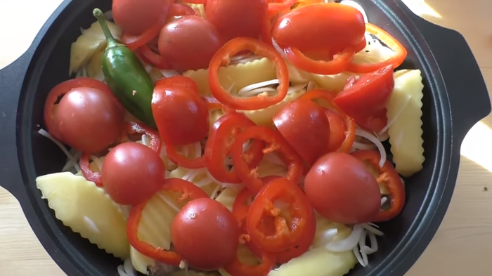 Картошка с котлетами в казане Кулинария, Рецепт, Котлеты, Другая кухня, Приготовление, Еда, Видео, Длиннопост, Видео рецепт