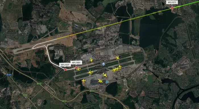 Третья полоса SVO - Моё, Шереметьево, Flightradar24, Самолет, Аэропорт