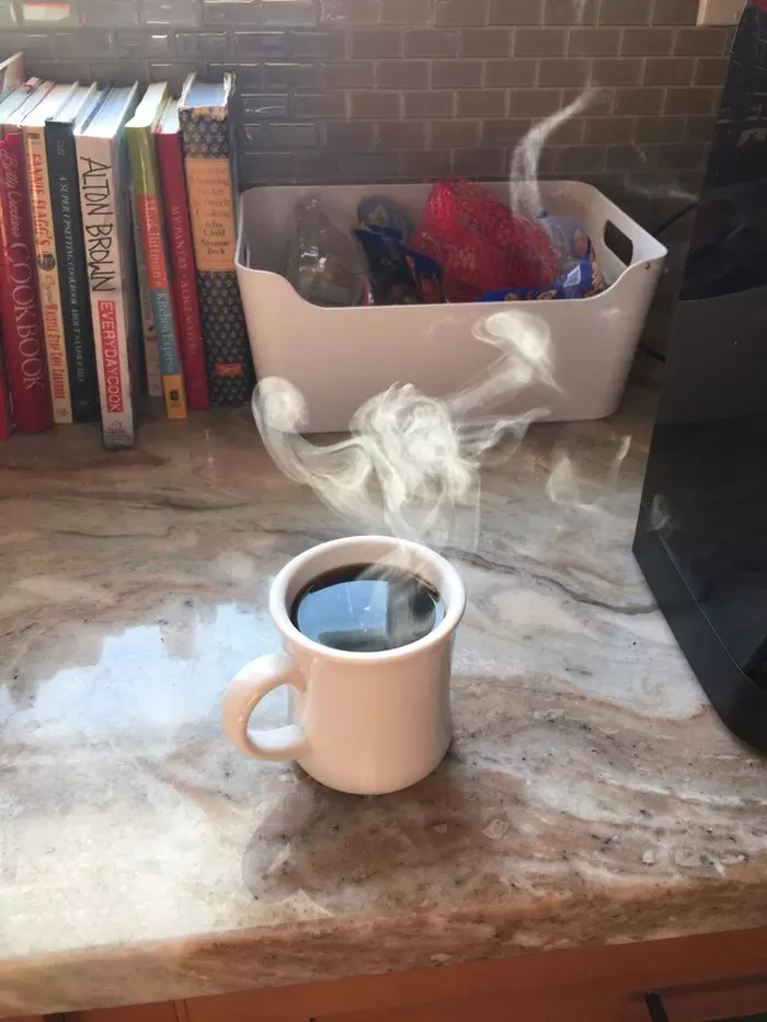 Ghost - Steam, Morning, Coffee, Longpost, Призрак, Pareidolia