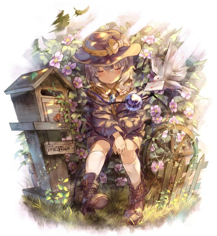 Koishi , Anime Art, Touhou, Komeiji Koishi