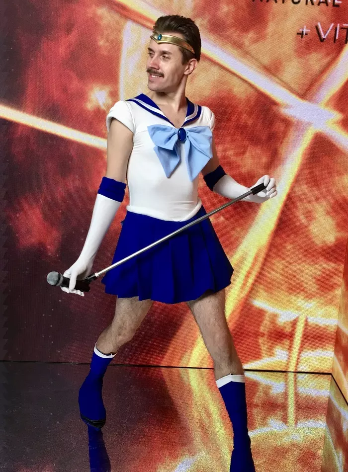 Sailor Freddie Mercury at Comic Con Russia 2019 - Igromir, Comic-con, Russian cosplay, Sailor Mercury, Cosplay, Freddie Mercury, , Longpost