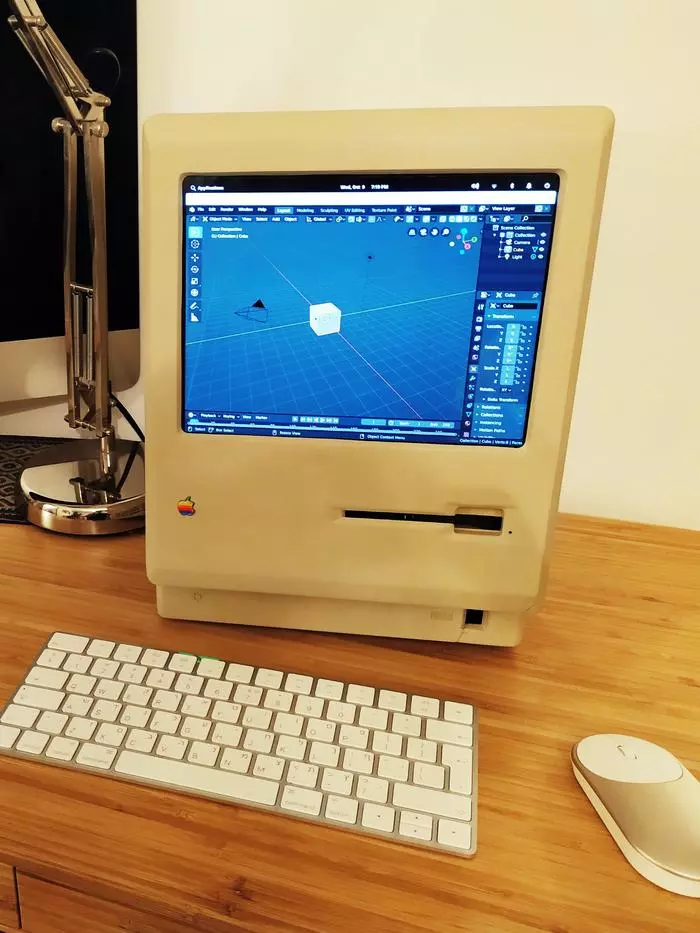 Computer in the case of the original Macintosh - Macintosh, Mac os, Linux, Elementary Os, Modding, Computer Modding, Retro, Retrotechnics, Longpost