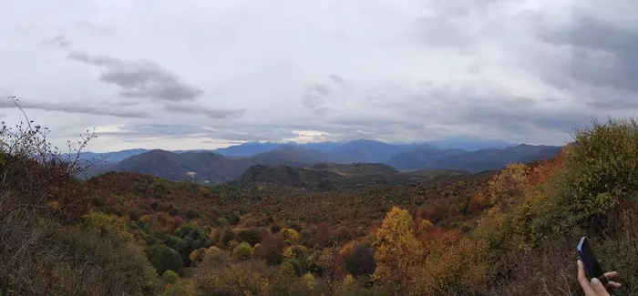 Lago-Naki this autumn - My, Nature, Панорама, , Lago-Naki plateau