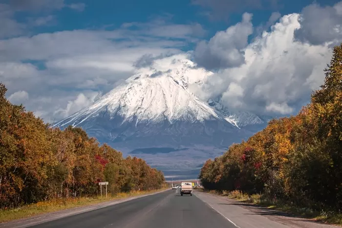 Autumn - My, Autumn, Kamchatka, Yelizovo, Volcano, The photo, Canon