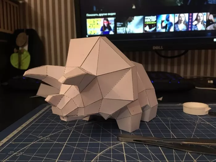 Suffering in pictures - Longpost, Tools, Dinosaurs, Daryl Dixon, Papercraft, My