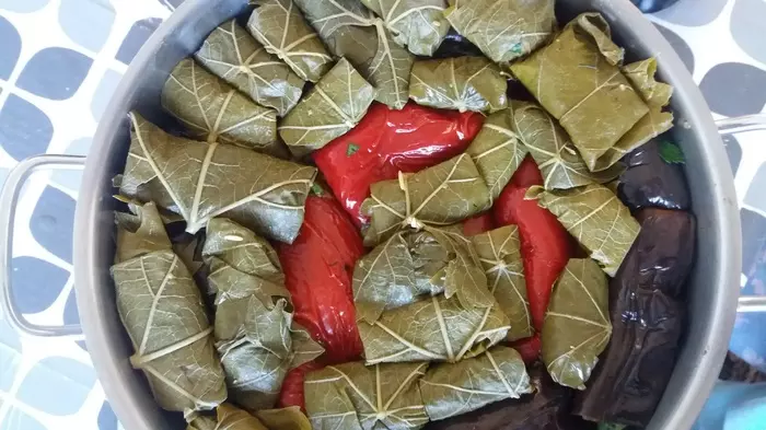 Арабская Долма - Моё, Овощи, Приправы, Виноград, Длиннопост, Долма, Рецепт, Кулинария