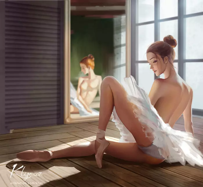 Ballerina - NSFW, Art, Drawing, Ballerinas