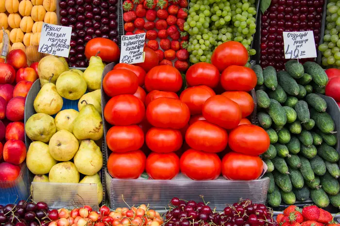 In the bazaar - My, Market, Canon, Vegetables and fruits, Saint Petersburg, Vegetables