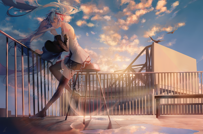  Hatsune Miku, , Anime Art, Vocaloid, Saihate d3