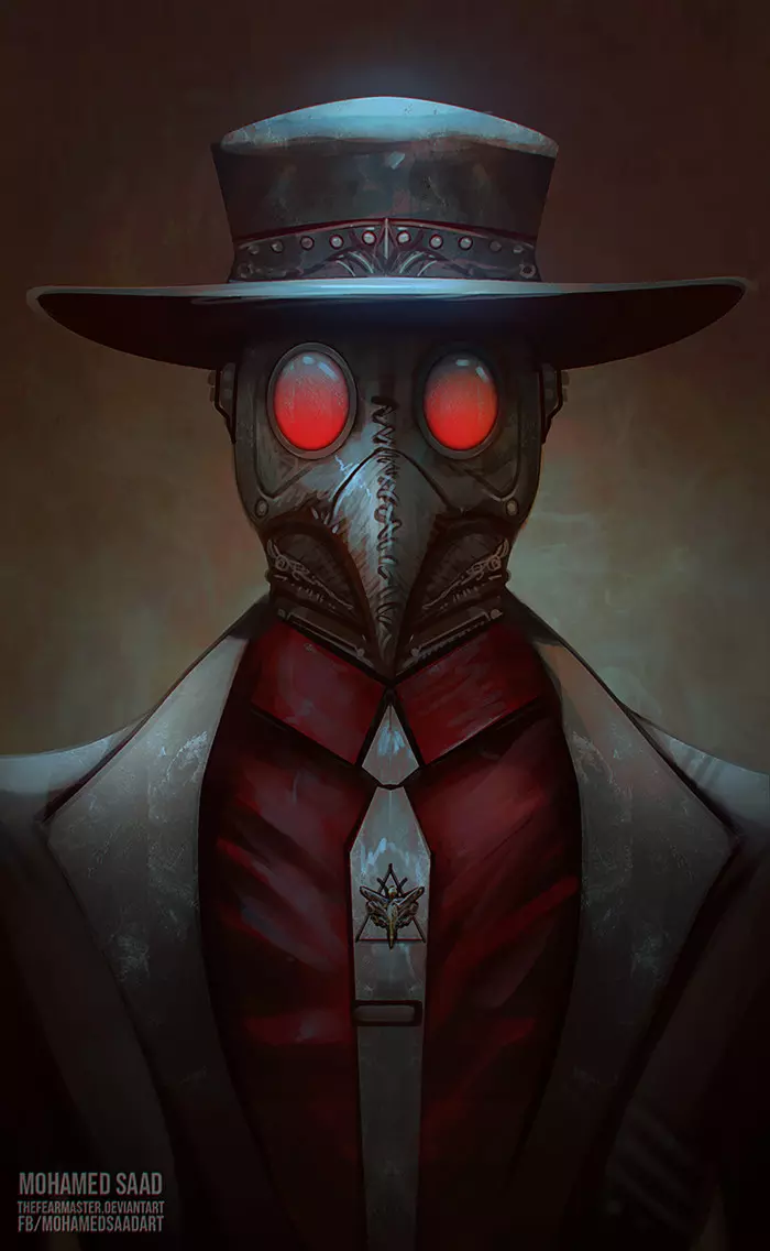 Plague Doctor - Art, Drawing, Plague Doctor, Mohamed saad, Thefearmaster