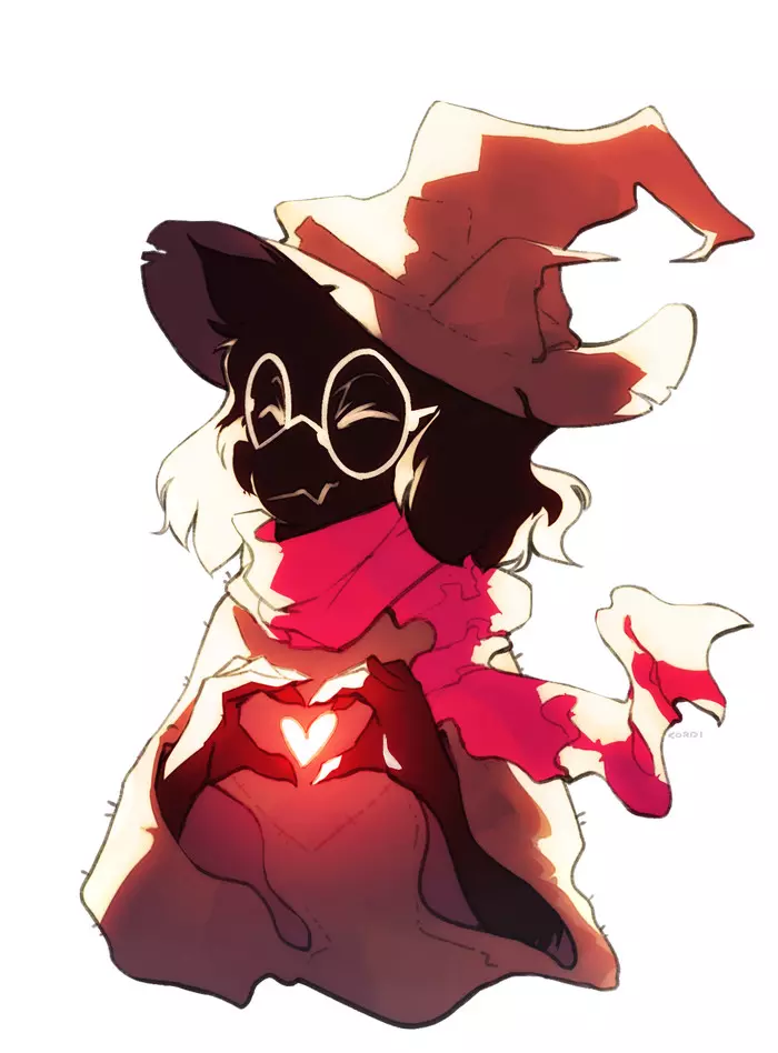 Ralsei - Deltarune, Ralsei, Heart, Computer games, Art, Heart