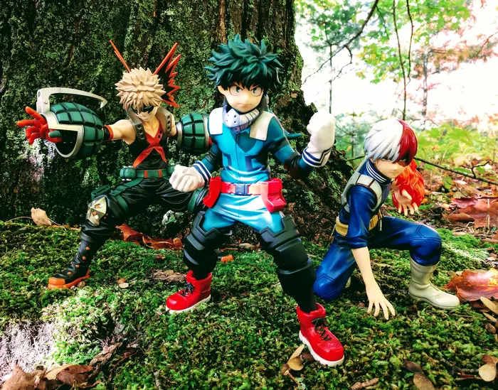 Аниме фигурки #57 - Boku no Hero Academia, Midoriya izuku, Katsuki Bakugou, Todoroki shouto, Фигурка, Аниме, Фигурки