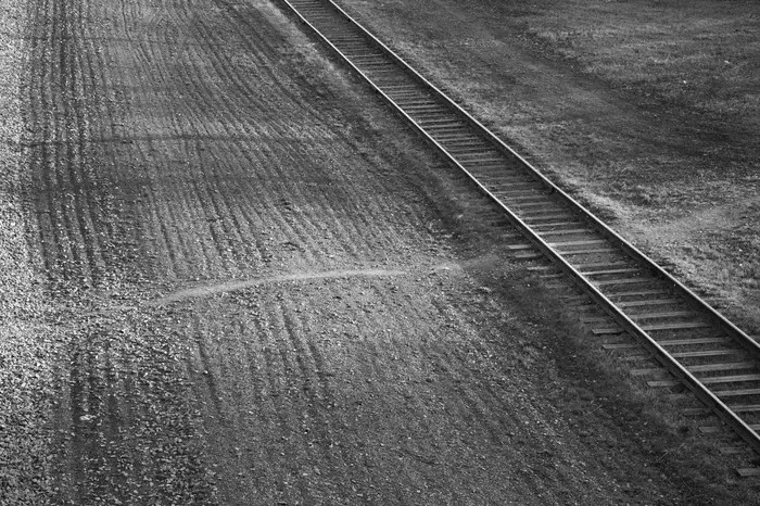 Crossroads - My, Beginning photographer, Lines, Black and white photo