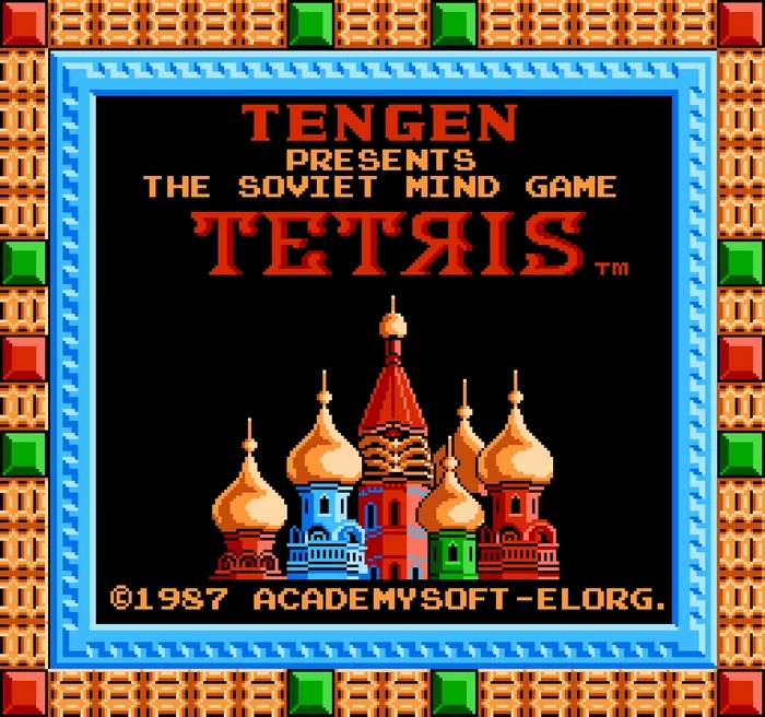 Tetris (NES, 1987) - Моё, Pixel Art, Ностальгия, Рисунок, 8 бит, Компьютерные игры, Ретро-Игры, Dendy