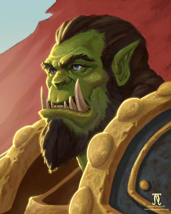 I may have been raised by humans, but I'm no fool - Warcraft, World of warcraft, Thrall, Orcs, Shaman, Fantasy, Computer games, Art, Shamans