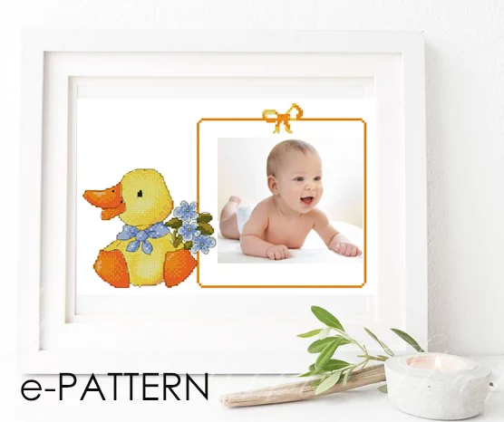 Free author's cross stitch patterns in the form of photo frames - My, Embroidery, Cross-stitch, Photo Frame, Author's scheme, Animals, cat, Duck, Is free, Longpost