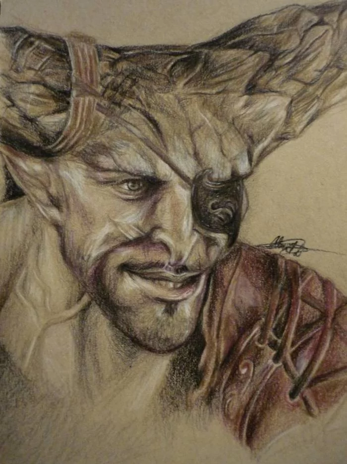 Dragon Age Inquisition, The Iron Bull - Iron Bull, Dragon age inquisition, Drawing