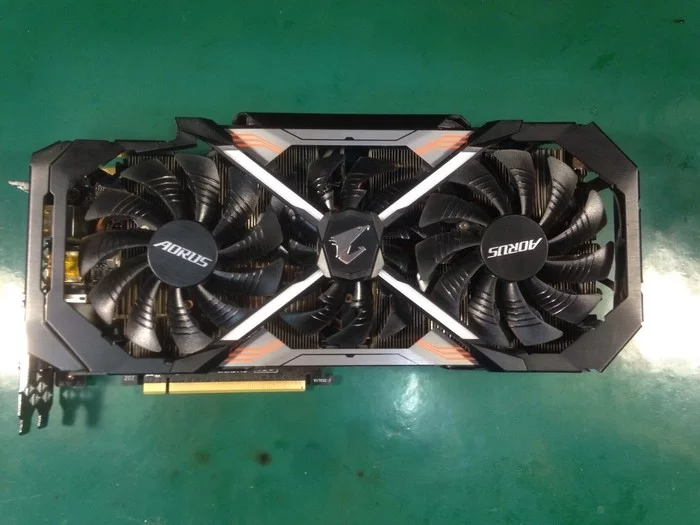 Gigabyte GTX 1080 Ti AORUS video card. Games after the miner - My, Repair of equipment, Video card, Geforce GTX 1080, Aorus, Mining, Longpost