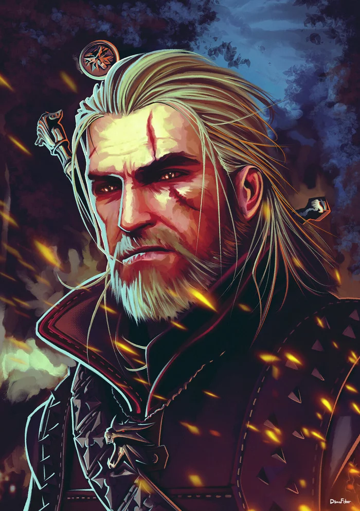 Geralt of Rivia. - Witcher, Art, Geralt of Rivia