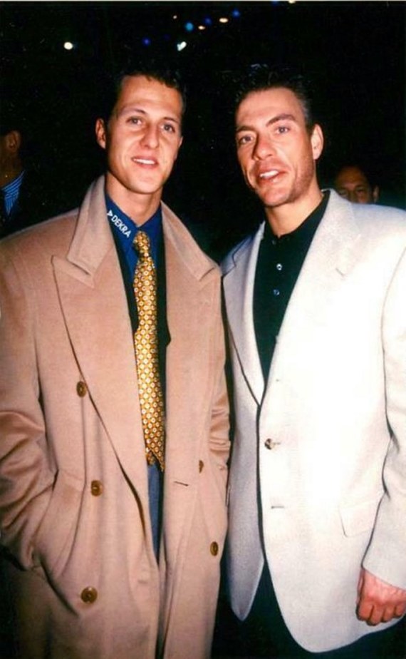Stylish guys from the 90s - Michael Schumacher, Jean-Claude Van Damme, 90th, Actors and actresses, Formula 1, Celebrities