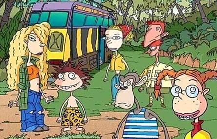Cartoons with children. When still a child) - My, Cartoons, Children, SpongeBob, Muzzy, The Wild Thornberry Family, Ren and Stimpy's Show, Black Cloak, TV set, Longpost