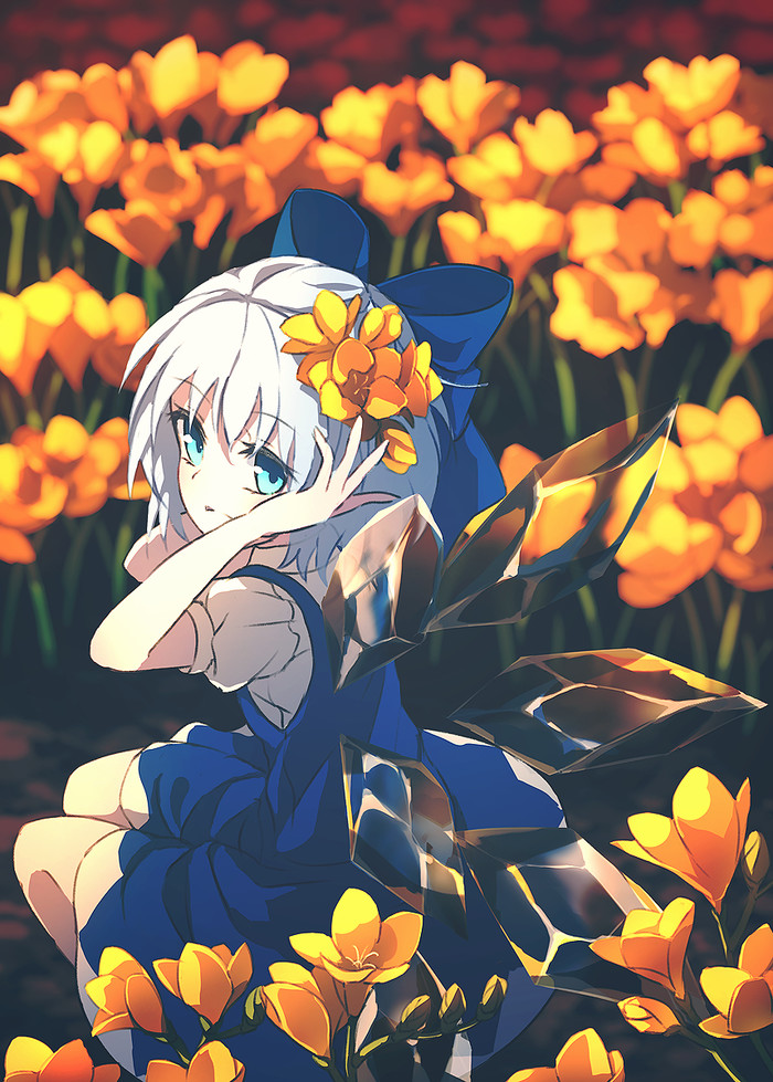 Cirno Touhou, Cirno, Anime Art, ,  , Dise