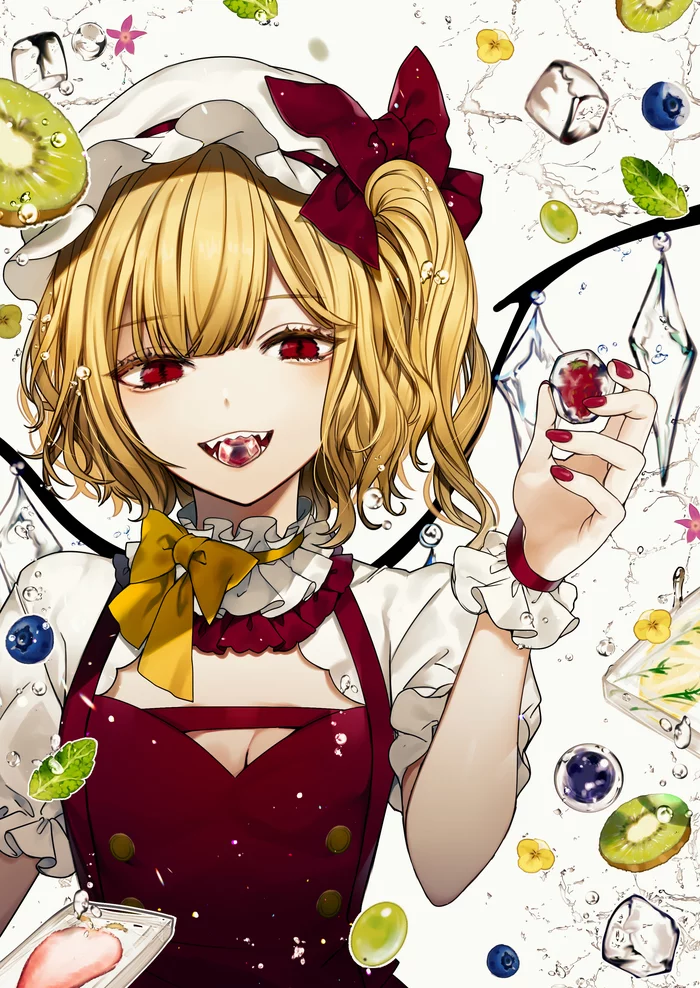 Flandre Scarlet - Touhou, Flandre scarlet, Anime art, Anime, Not anime, Daimaou ruaeru