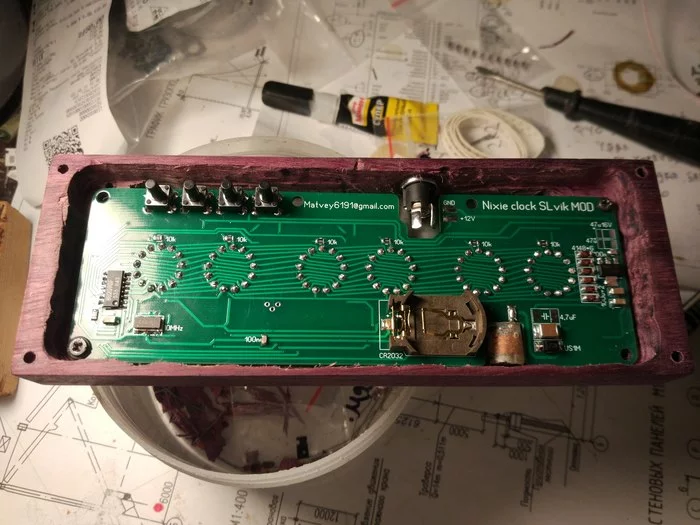 Часы Nixie clock - Моё, Своими руками, Радиолюбители, Ламповость, Nixie clock, Diy Or Die, Длиннопост