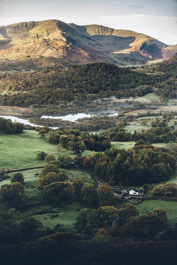 Autumn morning - The photo, Great Britain, Lake, Autumn, Nature, Morning