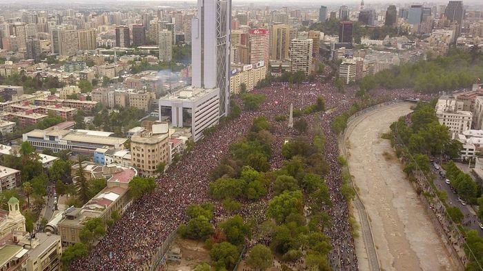 Самый большой протест в истории Чили Чили, Сантьяго, Протест, Митинг, Длиннопост