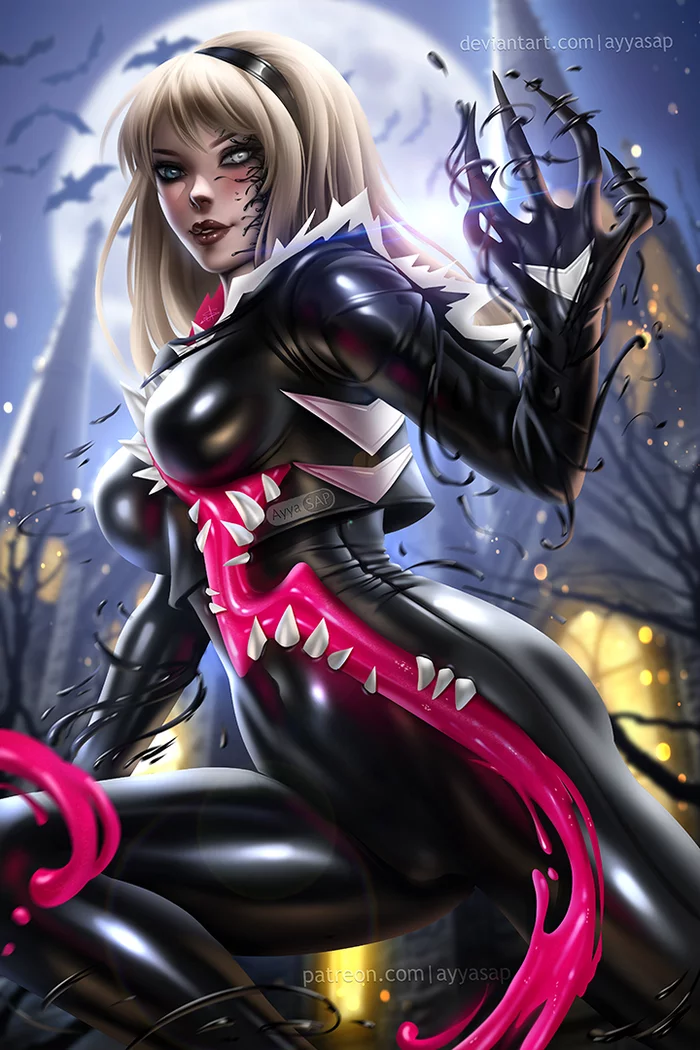 Gwenom - Art, Drawing, Marvel, Deviantart, Gwen Stacy, Gwenom, AyyaSAP