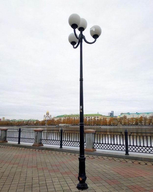 Building foam lanterns - Lamp, Foam, Embankment, Yekaterinburg, From the network, Longpost, Technologies, Lighting