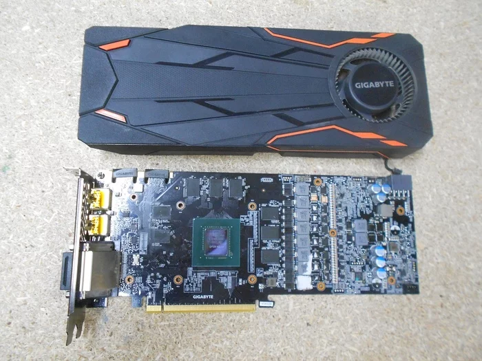 Repairing a hopeless Gigabyte GTX 1080. - My, Repair of equipment, Video card, Diagnostics, Repair, Geforce GTX 1080