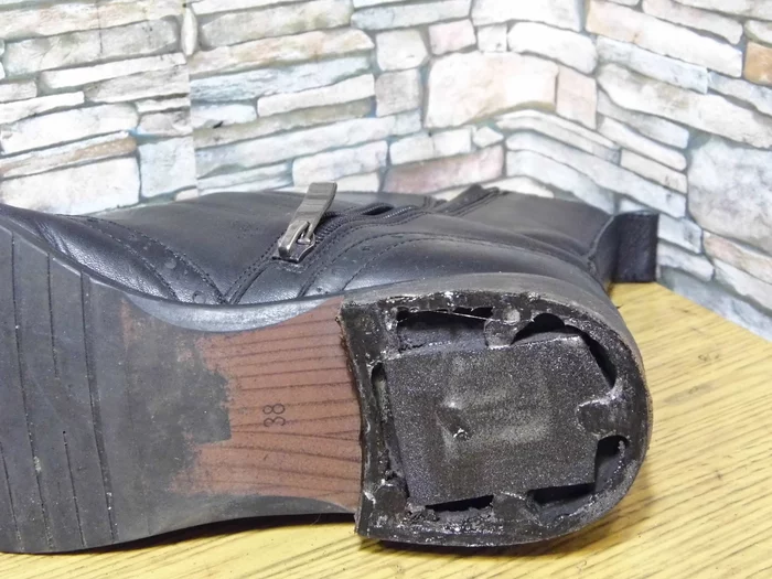 About filling the grids and heels when installing heels. Microporous rubber. - My, Shoe repair, Material, Longpost