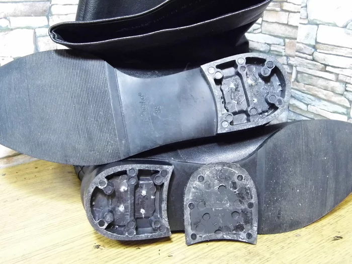 About filling the grids and heels when installing heels. Microporous rubber. - My, Shoe repair, Material, Longpost