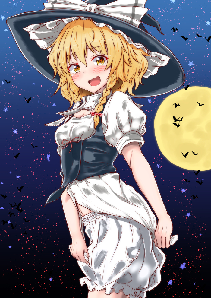 Kirisame Marisa Touhou, Kirisame Marisa, Anime Art, ,  , Mukkushi