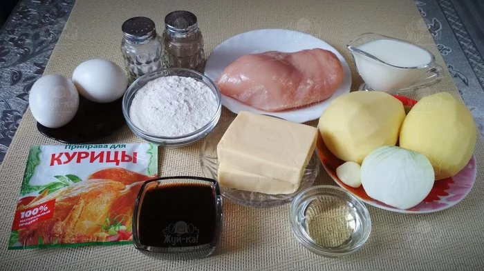 Pancakes with chicken breast. - My, Chew-Ka!, Recipe, Pancakes, Breakfast, Hen, Longpost, Zen, Yandex Zen, Cooking