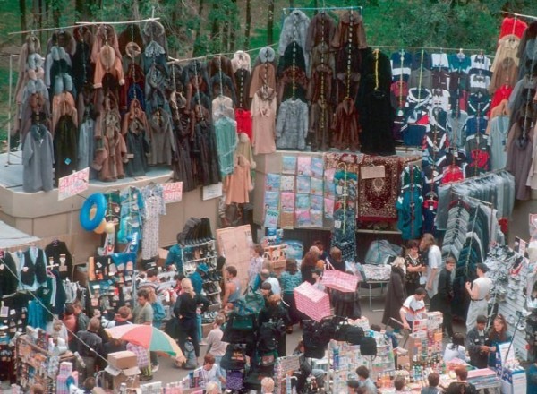 Clothing markets of the 90s - Story, The photo, Longpost, Old photo