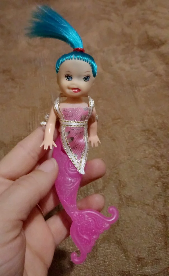The little mermaid isn't the same... - My, Toys, , Longpost, Mermaid