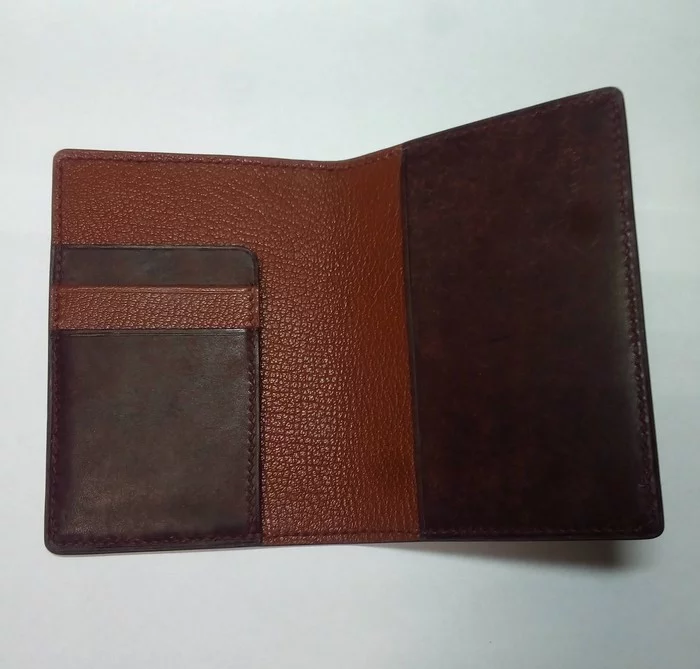 Cardholders (two pieces) - My, Leather products, Handmade, Longpost