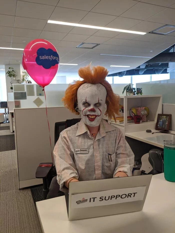 A bit of IT humor - IT, Support service, Humor, Images, Mask, Pennywise, It