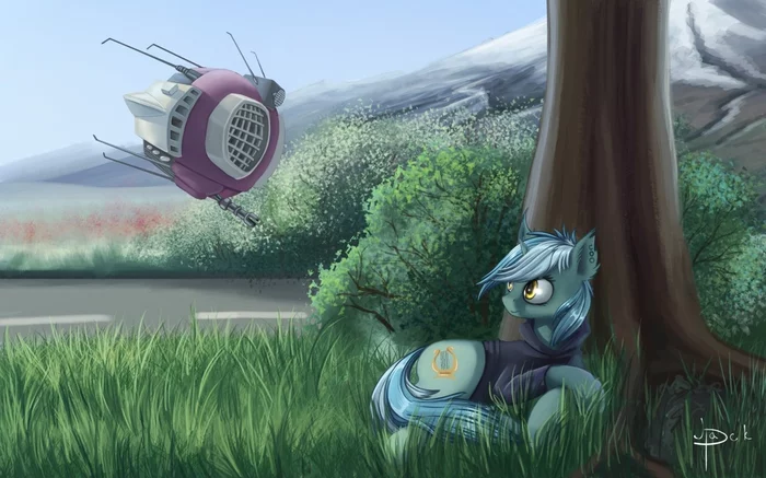 В лесу - My Little Pony, Lyra Heartstrings, Fallout: Equestria, Background Pony