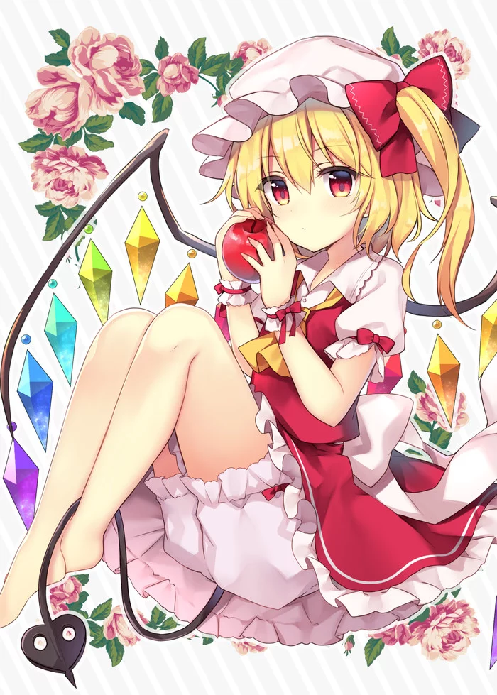 Flandre Scarlet - Touhou, Flandre Scarlet, Anime Art, Аниме, Не аниме, Ruhika