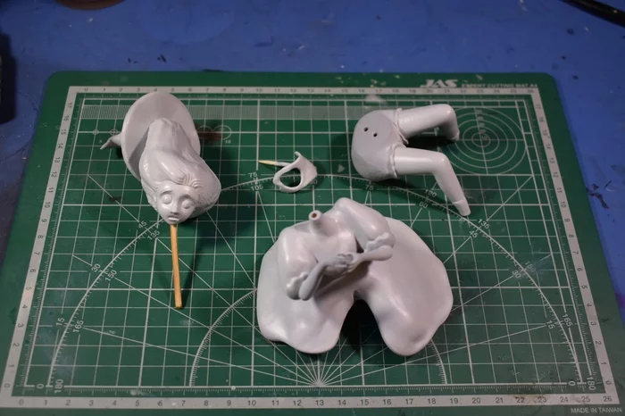 Creating a witch figurine. Part two - My, Inktober, 3D modeling, 3D printer, Spearmasters, Figurines, Garage kit, Friday tag is mine, Witches, Longpost
