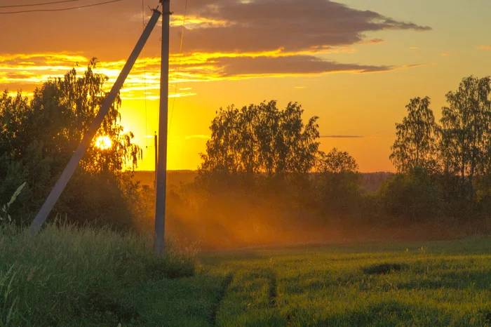 Summer is a small life. - My, The photo, camera roll, Summer, Landscape, Sunset, Longpost