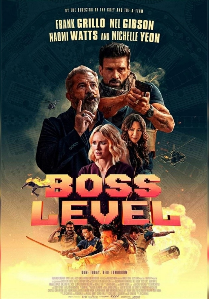   " " / "Boss Level"  ,  ,  ,  , ,    , 